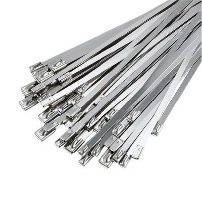 Custom 4.6X200mm 316 Metal Wire Self Locking Stainless Steel Cable Tie