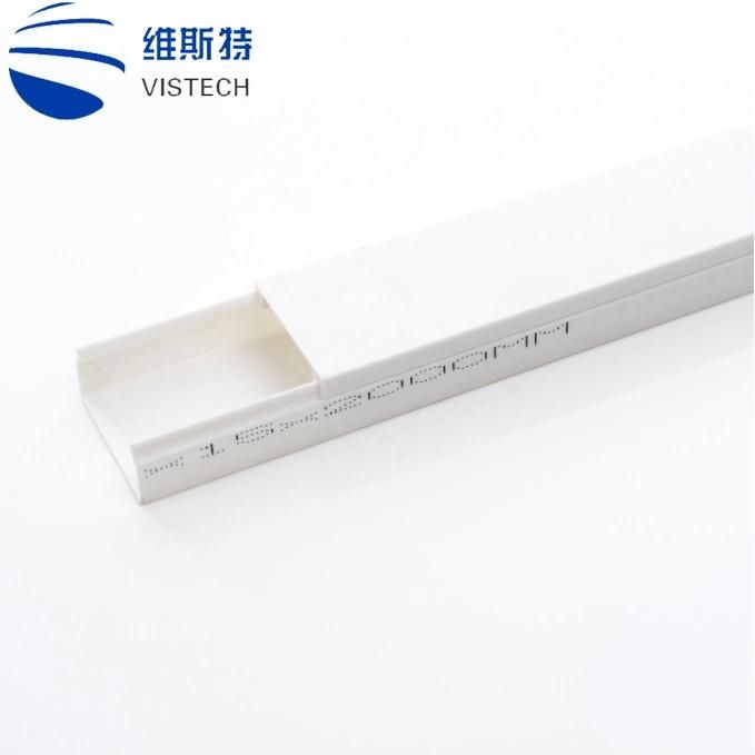 PVC Electrical Cable Trunking with Adhesive-Paintable Self-Adhesive Cord Hider, TV Wire Hider, Electrical Cord Management