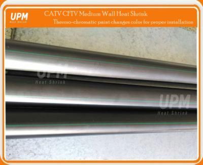 Halogen Free Heat Shrink Tube for CATV Industry with Thermo-Chromatic Paint