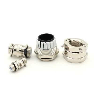 Metal Brass Double Lock Cable Gland Pg16 Waterproof for 14-10mm