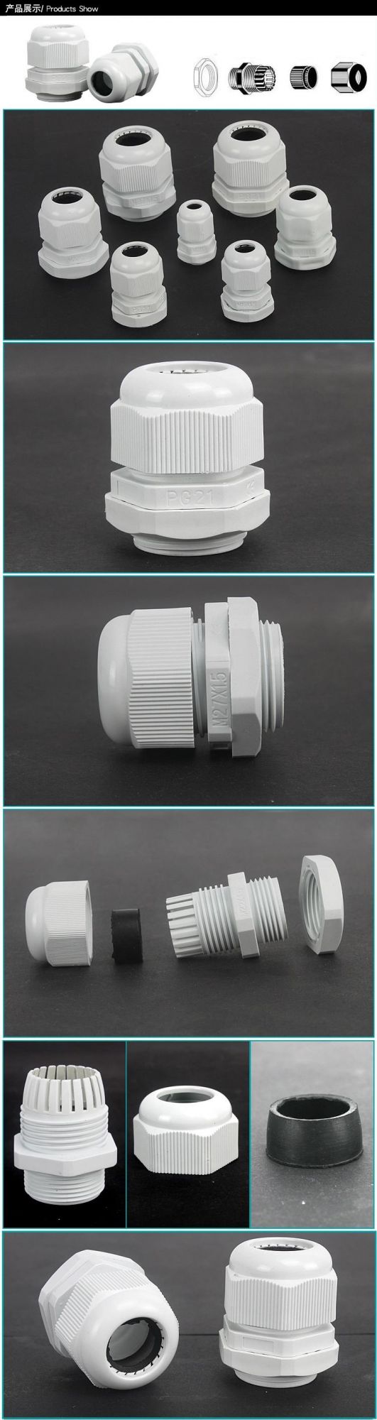 Pg Seies Nylon Cable Gland IP68