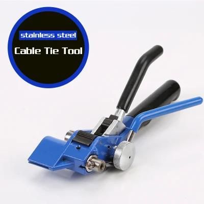 Factory Direct Sale Stainless Steel Cable Ties Tool Strapping Tool Clamp Tightening Machine Strapping Gun Packer Steel Belt Strapping Tool
