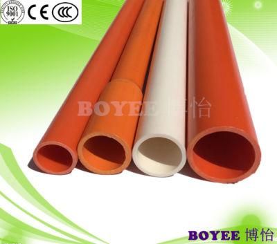PVC Electrical Conduit for Wire Orange or Gray Color PVC Cable Pipe