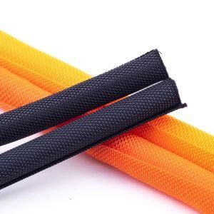 Self-Closing &amp; Flame-Retardent Polyester Fibre Woven Knitted Sleeve Hoses Mechanical Protection