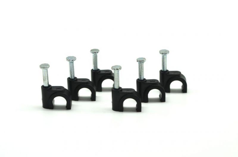 Nylon PE Steel Nail Circle Cable Clips