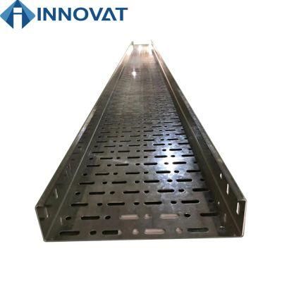 Perforated Cable Tray Q235, SS304, SS316, Aluminum, FRP Perforated Cable Tray Straight Type Customized Cable Cable Tray with Accessories