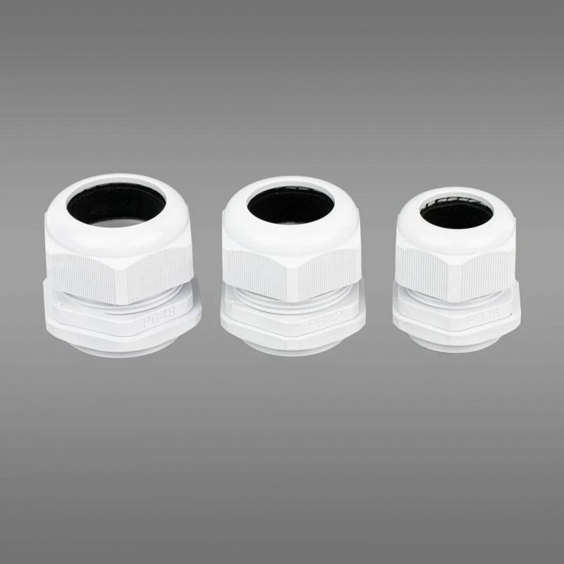 Plastic IP68 M Type Nylon Cable Gland Connector with Washer Rubber M25