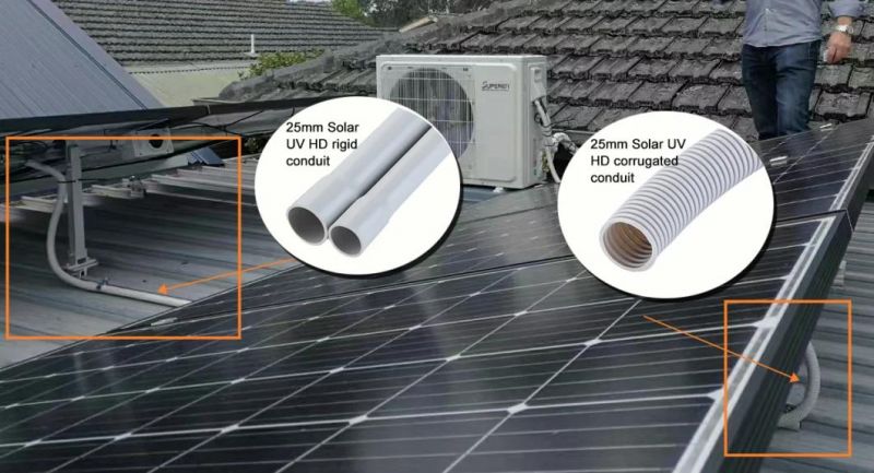 Best Selling Electrical Plastic Solar Conduit on Roof Pipes Price 25mm 32mm