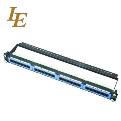 OEM 19 Inch UTP 24 Port CAT6 Patch Panel