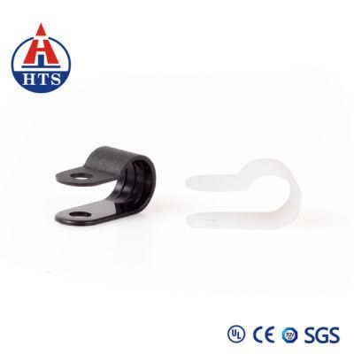 Nylon Screw Wire Clips R-Type Clip Cable Clamp Fasteners Tubing Clips