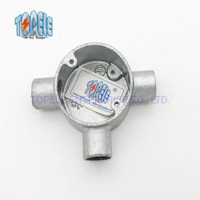 Topele BS4568 / BS31 Malleable Iron / Aluminum One Way Terminal Electrical Conduit Circular Junction Box