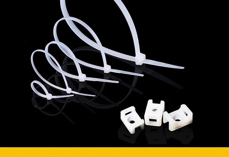 White Network Cable Ties Online Plastic Self-Locking Nylon Cable Tie