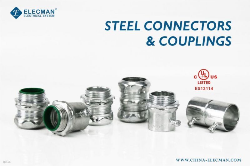 Steel EMT Coupling Set Screw Type for Conduit EMT (pipe fitting) Union EMT Con Tornillos UL Certificado