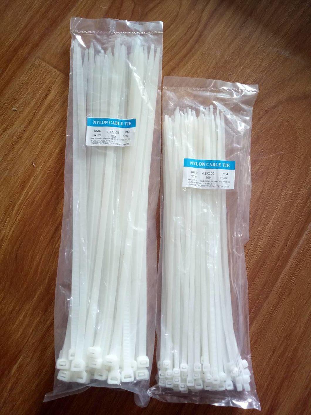 Black Nylon Cable Ties, 300mm X 4.8 mm Made in China