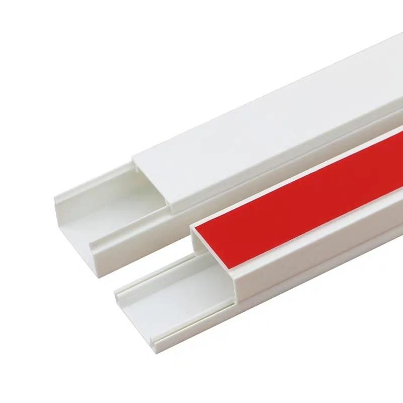 PVC Plastic Electric Square Channel PVC Cable Trunking