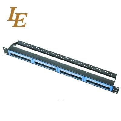 1u UTP 24port with Cable Managament CAT6 Dual IDC Patch Panel