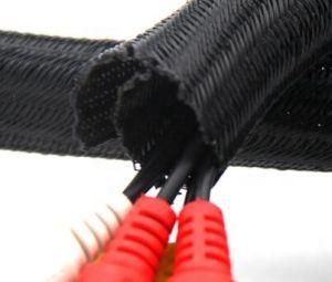 Self Closing, Open Tubular Shape Pet Monofilament and Multifilament Fibre Knitted Sleeves Protection Used in Automobile