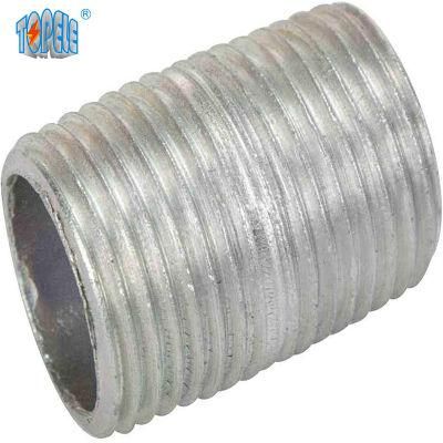 Steel Rigid Conduit Nipple Thread Connector Conduit Fittings Tube Female Thread Nipple Coupling