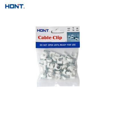 Wire Harness Circle 10mm Nail Cable Clips with PE