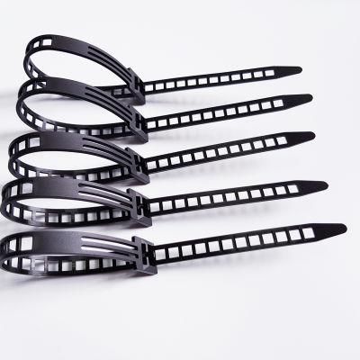 Customize Length Black Color New Design Zip Ties for Cable Management
