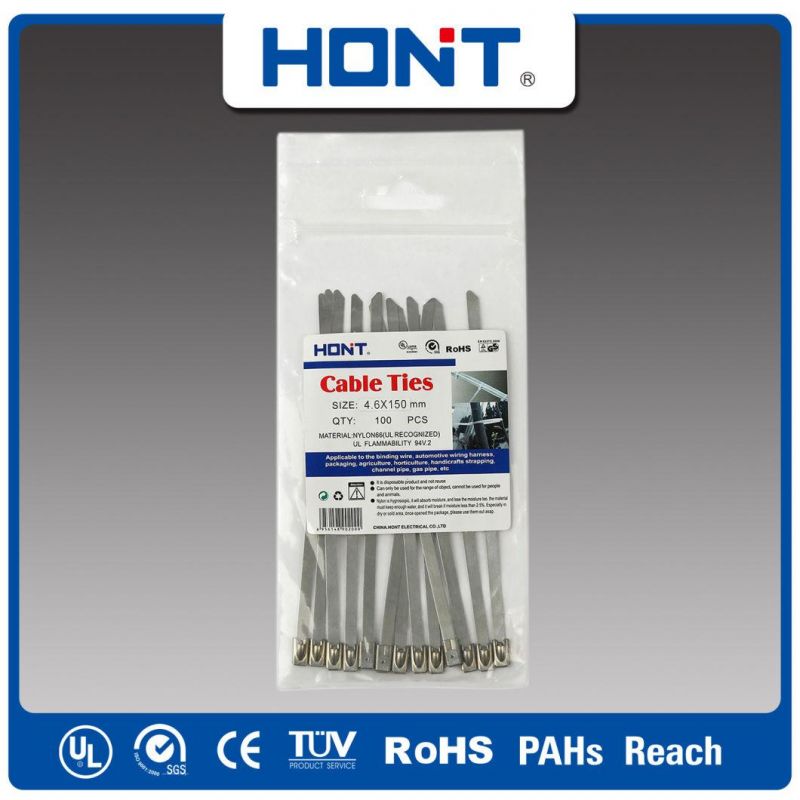 Wire Accessories 301-304-316 12*200 Ball Lock Stainless Steel Cable Tie