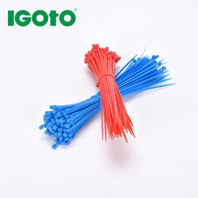 Igoto Et 5*400 100PCS Per Bag 2.5 X 200mm Multi-Color Plastic Self Locking Nylon Cable Ties
