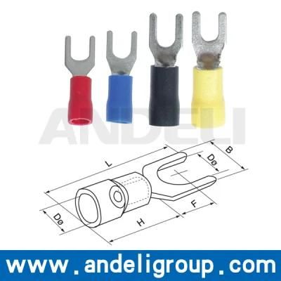 Yellow Spade Shaped Insulated Terminal Blocks (SV5.5)