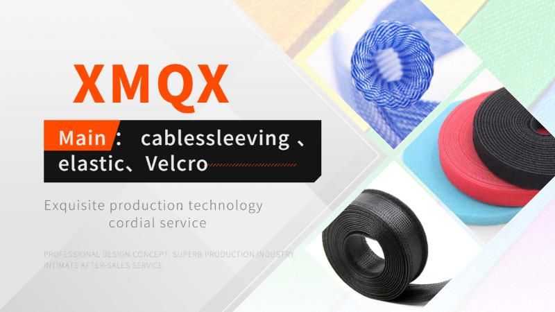 Xiamen Flexible 25mm Black Pet Braided Insulation Sleeve for Computer Wire Management