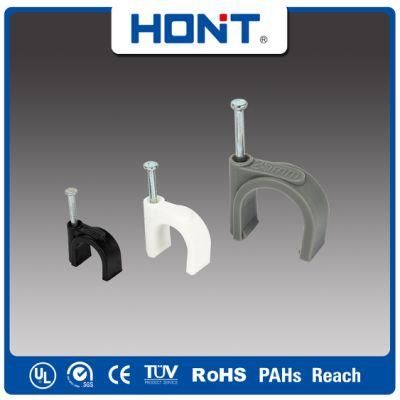 High Quality 5mm Circle Cable Clips with PE