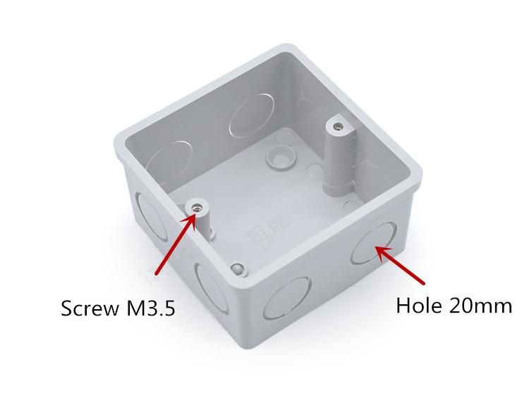 Low Smoke Halogen Free Switch 1 Gang Electrical Box