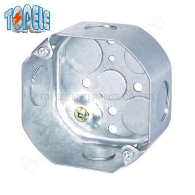 1-1/2&quot; Deep Octagon Box/ Metal Octagon Box/ 4 Octagon Steel Junction Conduit Box