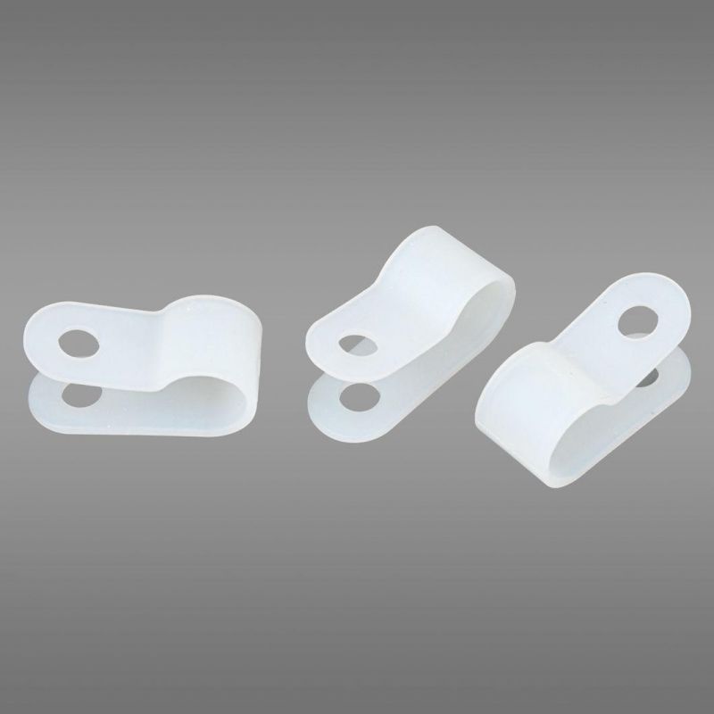Plastic Nylon Cable R Type Clamp for Fixing Cable Hds-3/16r