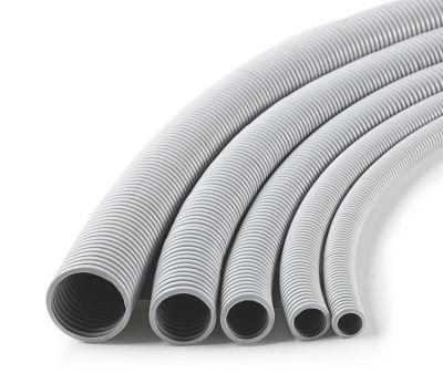 25mm PVC Electrical Grey Plastic Wire Corrugated Conduit Flexible Pipe