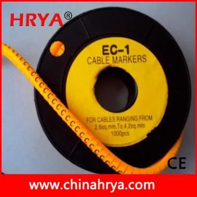 Factory Direct Sell Coloured PVC Cable Marker with Different Marking