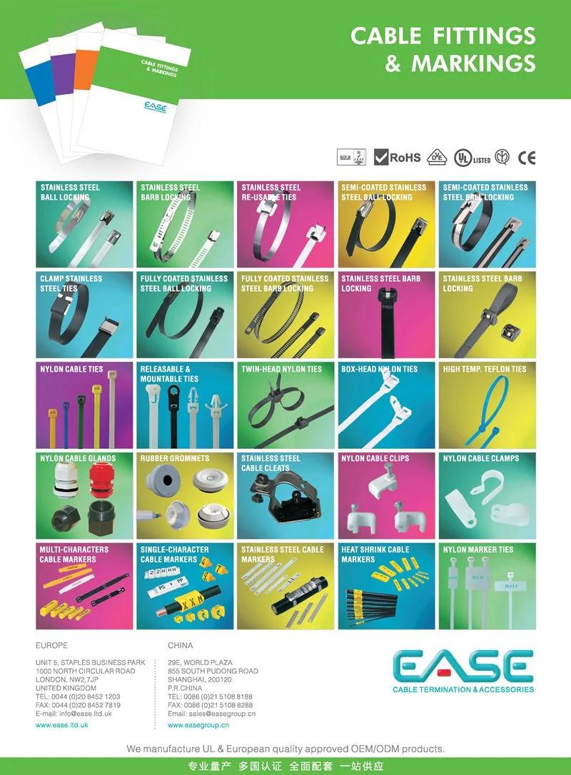 Ease Ball Lock Naked 304 316 Stainless Steel Cable Ties with UL