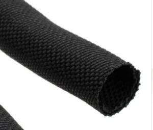 Self-Closing, Overlapping Edge Pet or PA Fibre Knitted Sleeve Protector Applied for Automobile