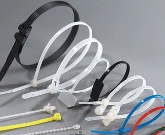 Cable Tie, Black, White, Colour, Self-Locking, Releasable