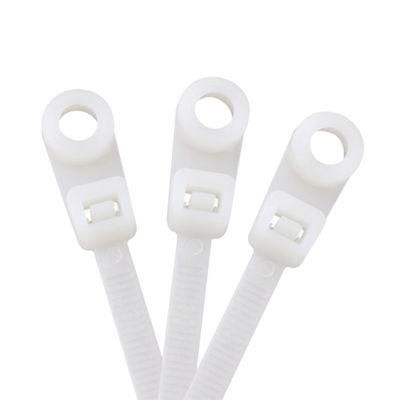 White Nylon Heavy Duty Screw Mount Cable Ties