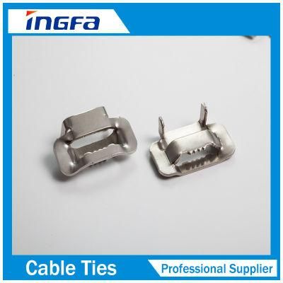 Good Corrosive Ear-Lokt Stainless Steel Banding Buckle for Cable Bunding