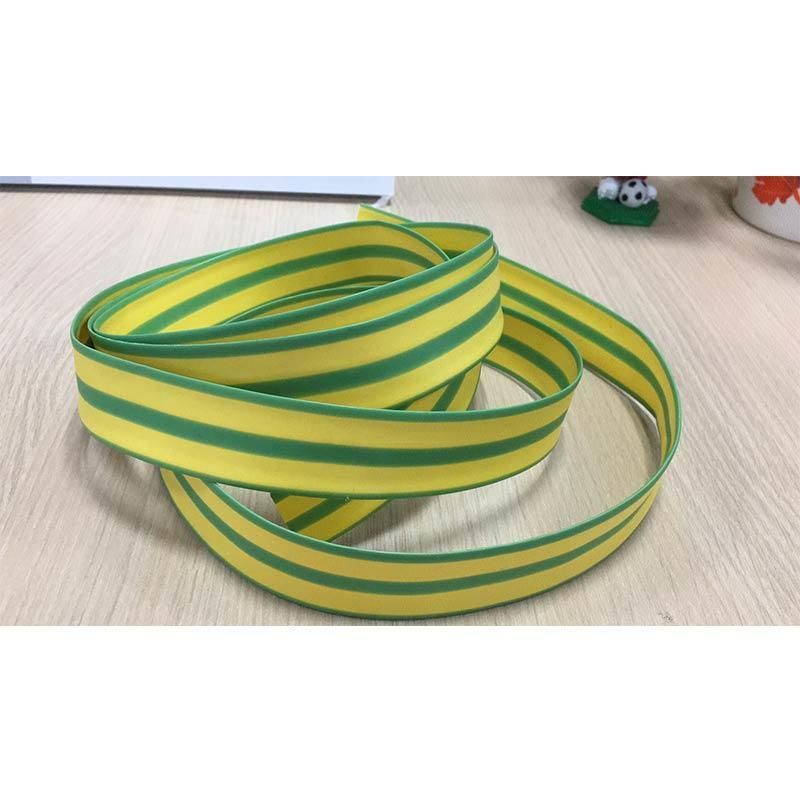 Two Color Mixed Heat Shrink Tube Made of Yellow and Green PE Materials
