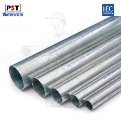 IEC61386 EMT Pipe 25mm Galvanized Steel Conduit Pipe Tuberia EMT