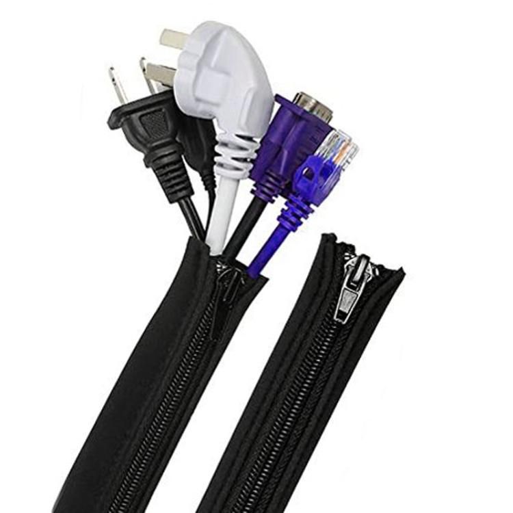 Dust Resistance Flexible Zipper Cable Sleeving Wrap