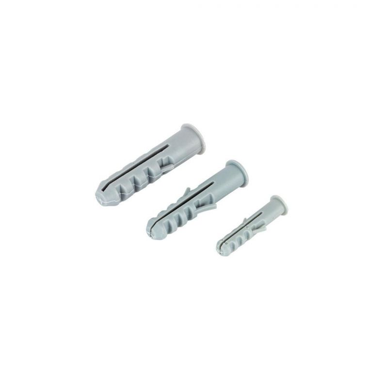Plastic Expand Nail Plug Fixing Screw Nylon Expand Nail Plastic Expandable Grey White Anchor Wall Plug