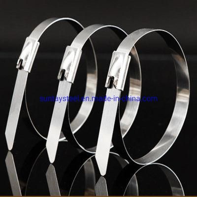 304/316 Ball Lock Stainless Steel Cable Ties Metal Cable Bundle