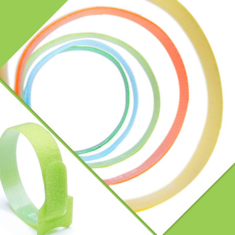 Custom Logo Colorful Reusable Adjustable Hook and Loop Cable Tie (HL1220S-2)