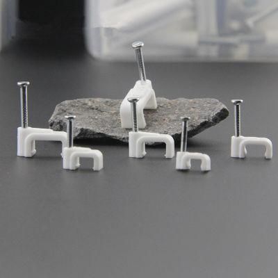 Bengal Market Fashion Factory Supply Cement Nail Plastic Flat Cable Clip