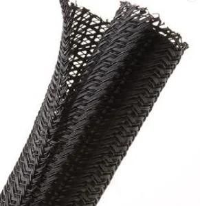 Self-Closing, Open Tubular Shape Pet Monofilament and Multifilament Fibre Woven Ribbon Hose Protection for Automobile