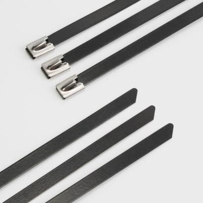 Coated Stainless Steel Cable Ties with 200kg Tensile Strength