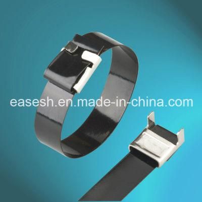 Semi-Coated Wing-Lock Metal Cable Ties