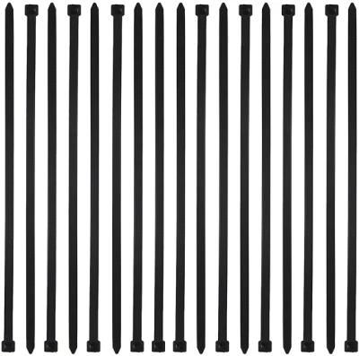 12 Inch Heavy Duty Zip Ties with 120 Pounds Tensile Strength, Black Nylon Cable Ties, 100 Pieces
